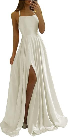 Sling Evening Dress Temperament Split Dress Dress
