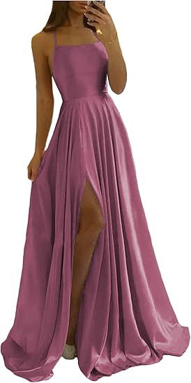 Sling Evening Dress Temperament Split Dress Dress