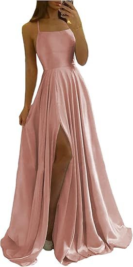 Sling Evening Dress Temperament Split Dress Dress