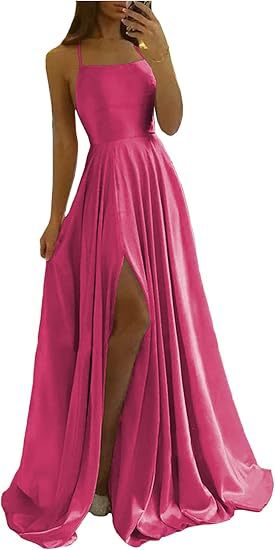 Sling Evening Dress Temperament Split Dress Dress