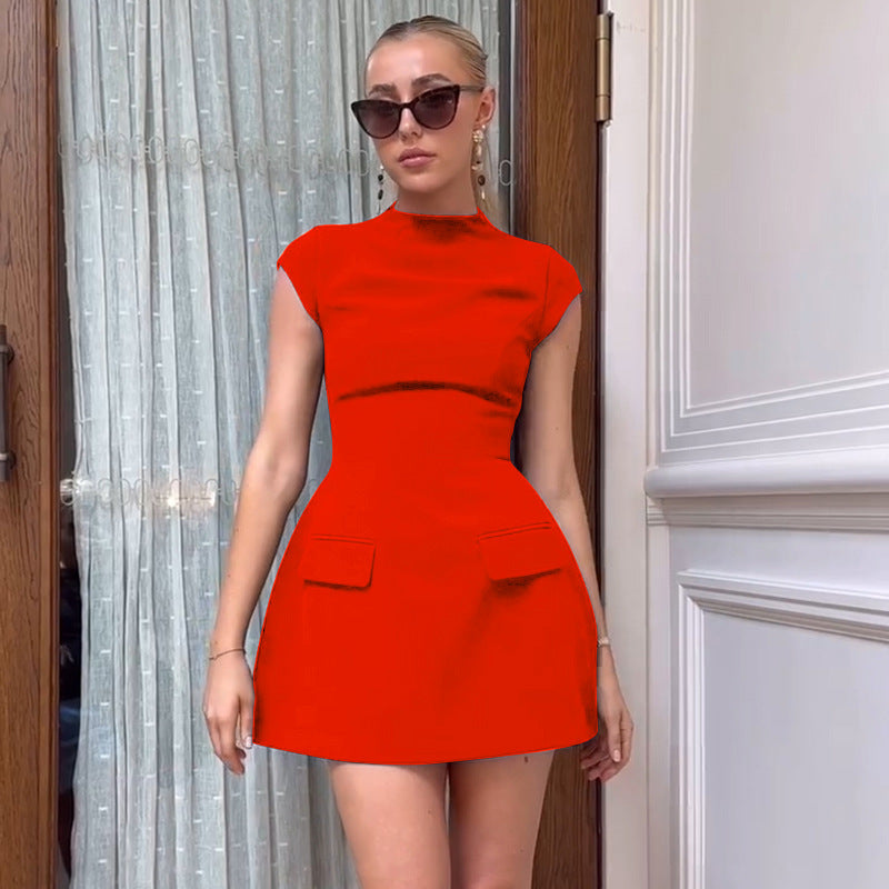 Tight Waist Fashion Sexy Trend Personality Design Dress