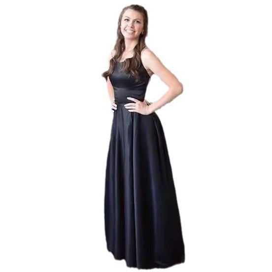 Sling Evening Dress Temperament Split Dress Dress