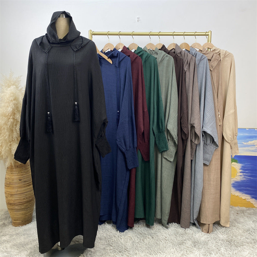 Hooded Casual Long Dress Week Fashion Robe