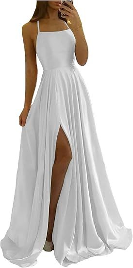 Sling Evening Dress Temperament Split Dress Dress