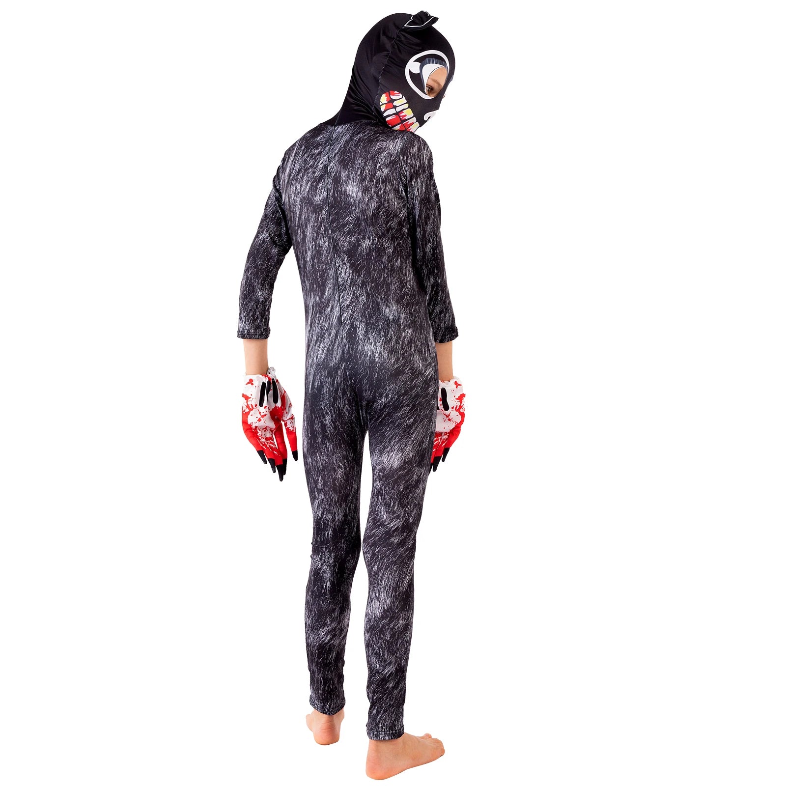 Halloween Costumes for Kids Anime Black Cat Cosplay Boys Girls Bodysuit and Gloves Horror Cartoon Disfraces Cosplay Clothing