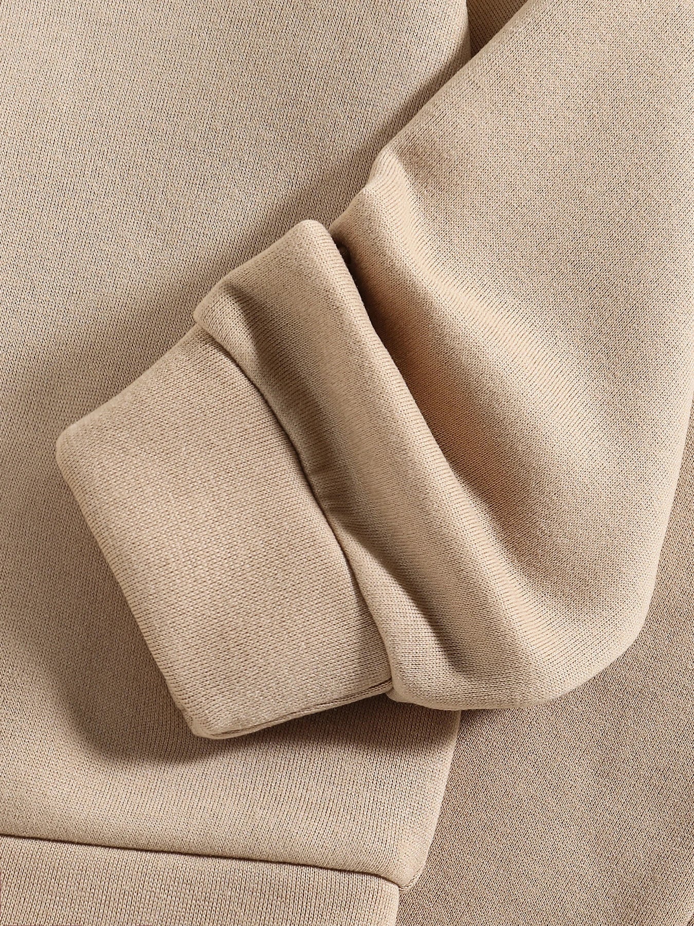 Children's Clothing (Spring and Autumn) Fashion Trend Girls' Set - Khaki Round Neck Long Sleeve+Sports and Leisure Pants 2-piece