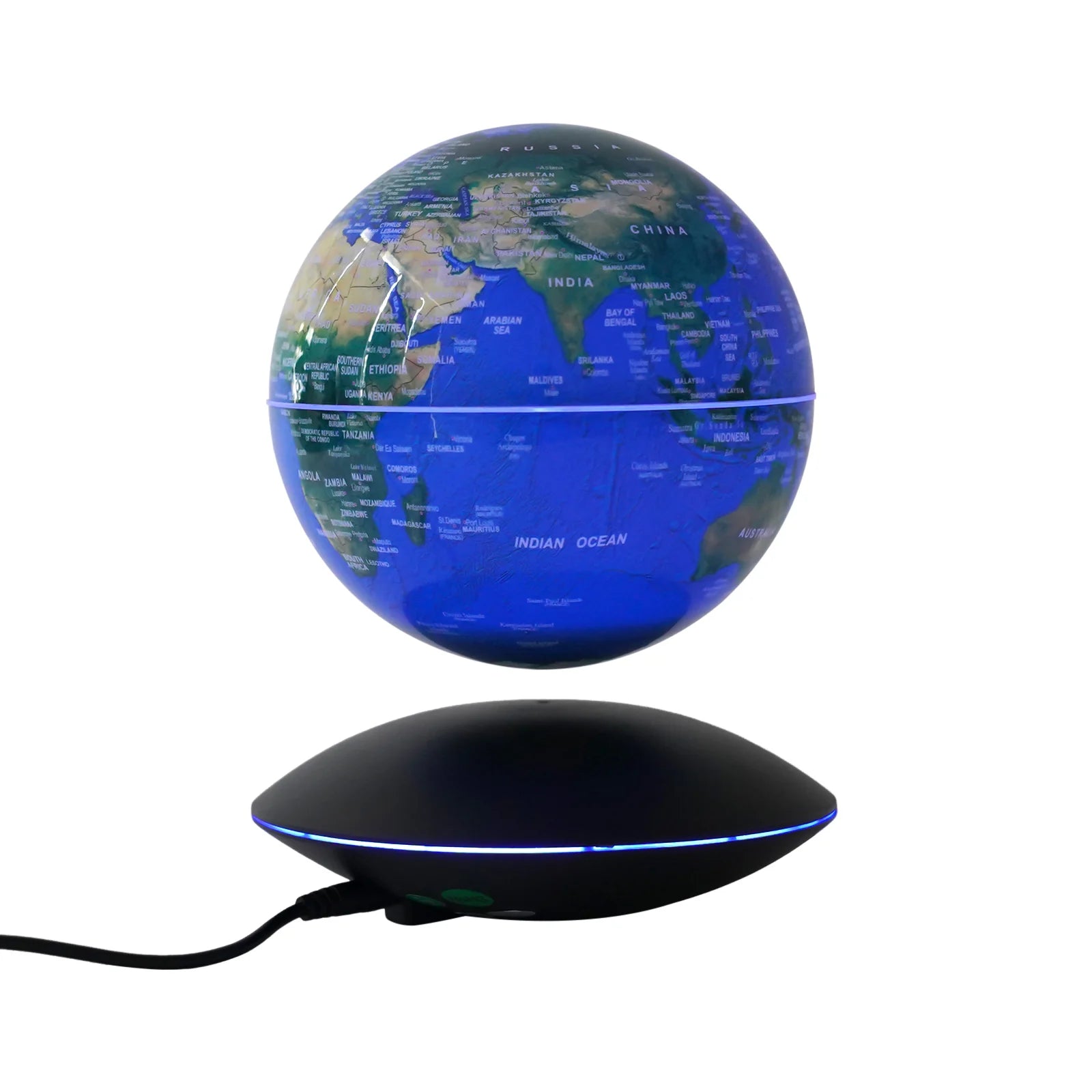 6 Inch Suspended Luminous Rotation Office Decoration Magnetic Levitation Globe Automatic Rotation of 360 Degrees Novelty Gift