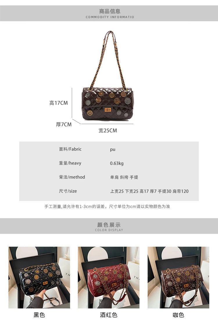 Luxury Hand Bags Shoulder Bag for Women Premium Leather Elegant Look with Inner Organization and Durability