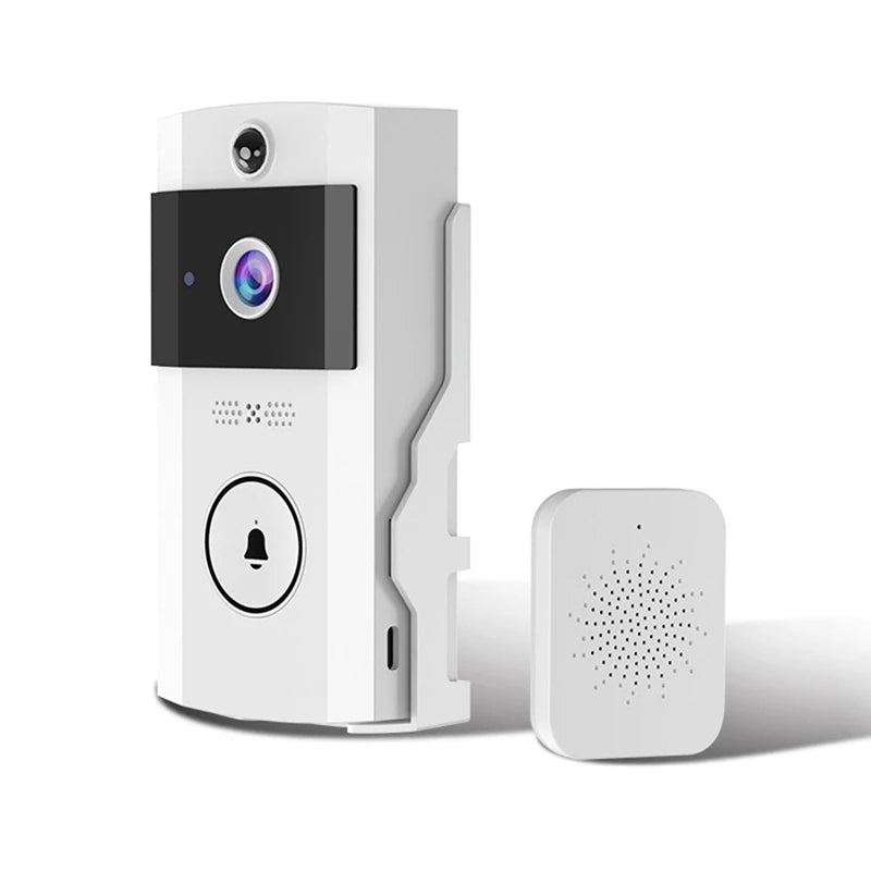 Smart WIFI Doorbell Camera With Solar Charging, Waterproof, Night Vision, HD, Two-Way Intercom Voice For Home Security