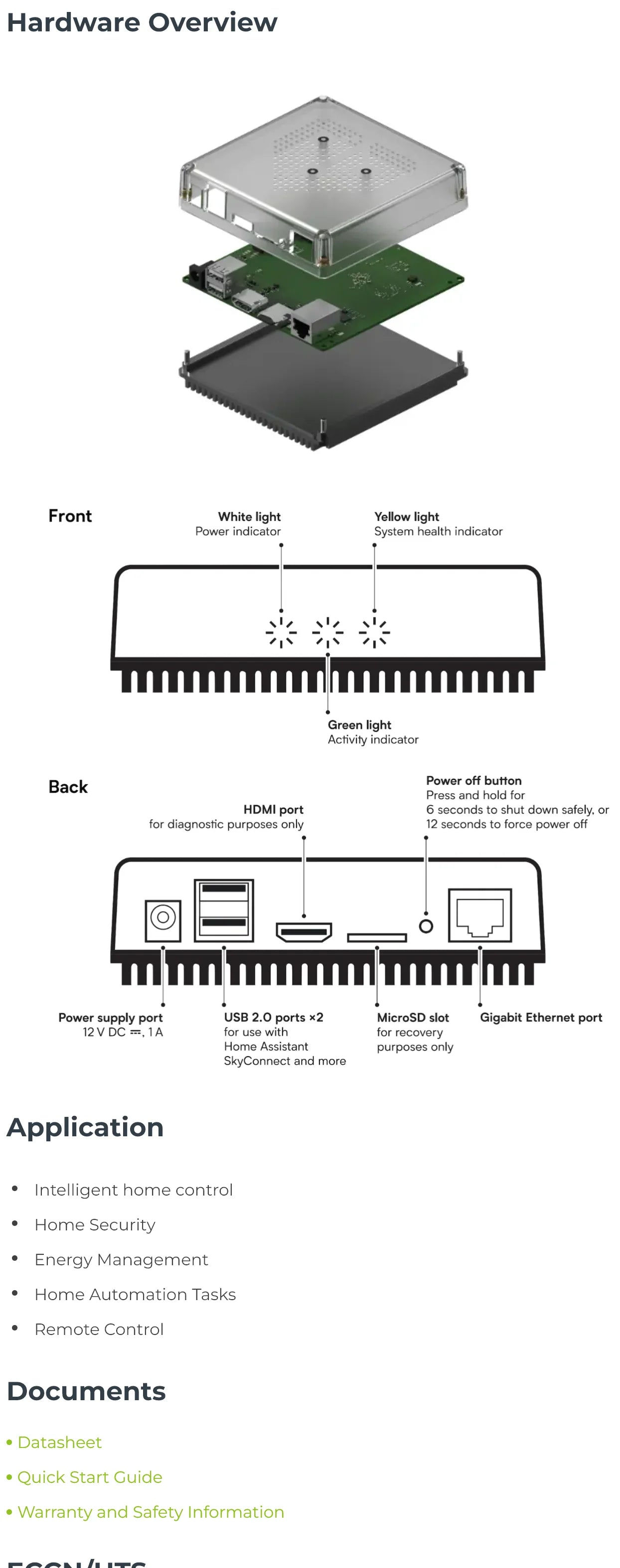 Home Assistant Green Smart Homekit 4GB RAM 32GB eMMC the easiest and most privacy-focused way to automate your home