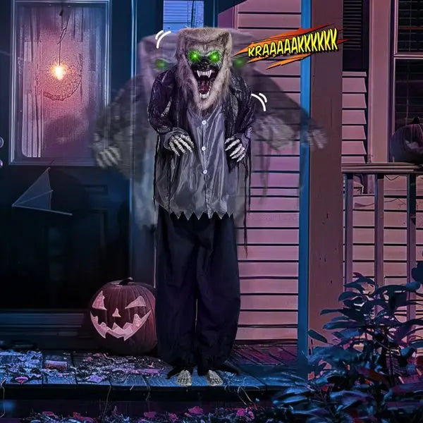 6.9ft Inflatable Werewolf Outdoor Halloween Yard Decorations Festive Holiday Decorative Element