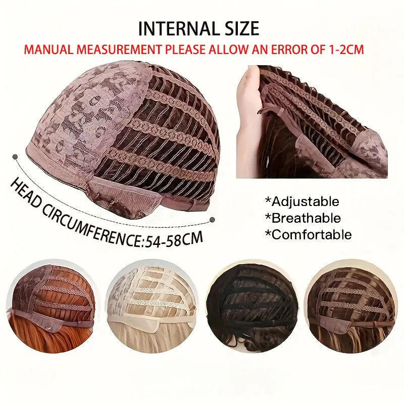 Wig strap one-water corrugated half-set synthetic wig light breathable curly patch suitable for daily wear