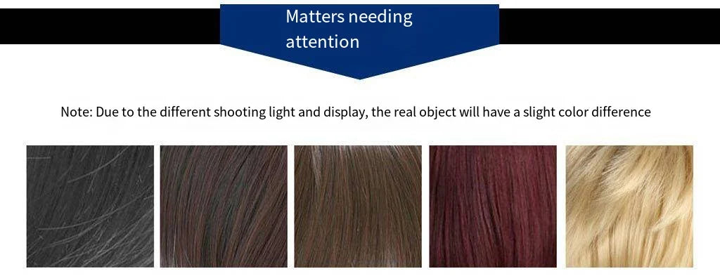 Wig female brown highlights medium long curly synthetic high temperature silk mechanism full head set wig