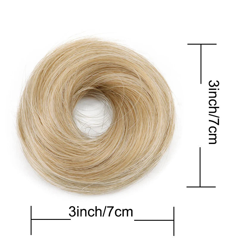 WIGSIN Synthetic Messy Dount Hair Buns Updo Chignon With Elastic Hair Exension for Women Daily Lazy Hair Accessories
