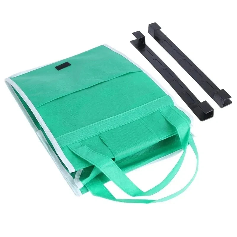 Supermarket Shopping Bag Eco Friendly Trolley Large Capacity Handbags Tote Thicken Cart Bags Foldable Reusable Women Cart Bag