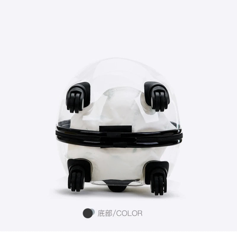 Pet Transparent Trolley Case Cat Dog Travel Convenient Portable Large Capacity Cart Ventilate Pet Carriers Supplies Accessories