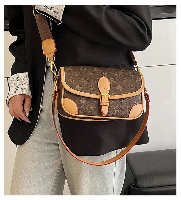 Luxury Ladies Shoulder Bag Premium Leather Crossbody Handbags Designer Tote Messenger Purse Classic Elegant Brand