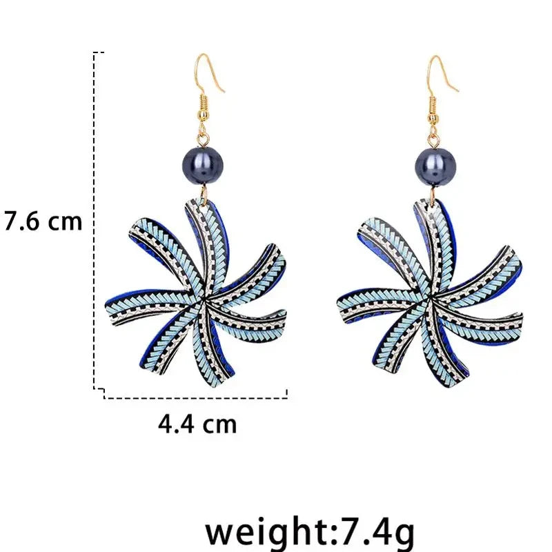 Hawaiian Acrylic Australia Designer Earrings Earring Accessories African Polynesian Jewelry Earring Women's Earrings for Women