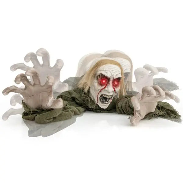Halloween Zombie Decorations with Sparkling Eyes and Spooky Sounds Festive Lights for Halloween Decorations
