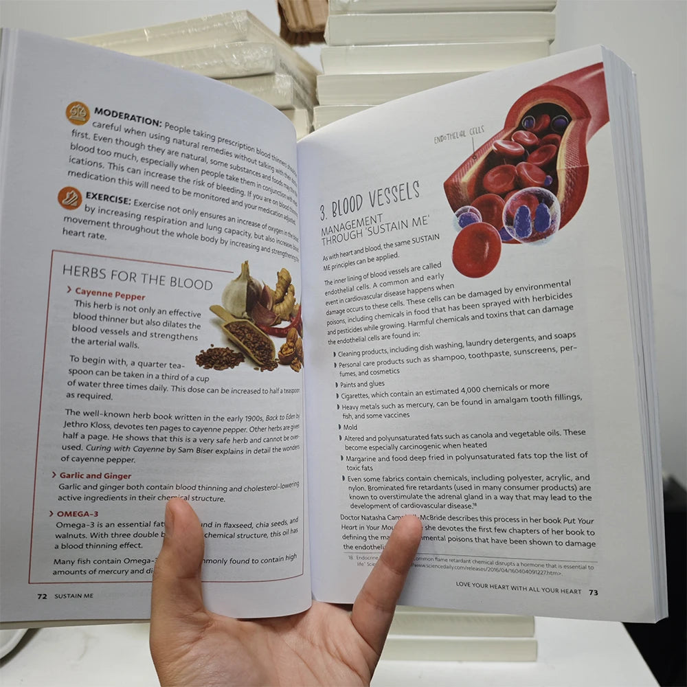 3 Books Self Heal By Design / Sustain Me /  Natural Herbal By Barbara O'neill Guide Book in English Paperback