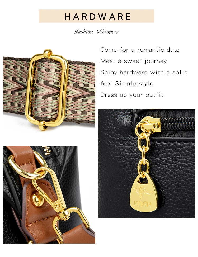 Luxury Designer Leather Shoulder Crossbody Bags for Women 2025 High Quality Ladies Fashion Handbags Female Messenger Sac A Main