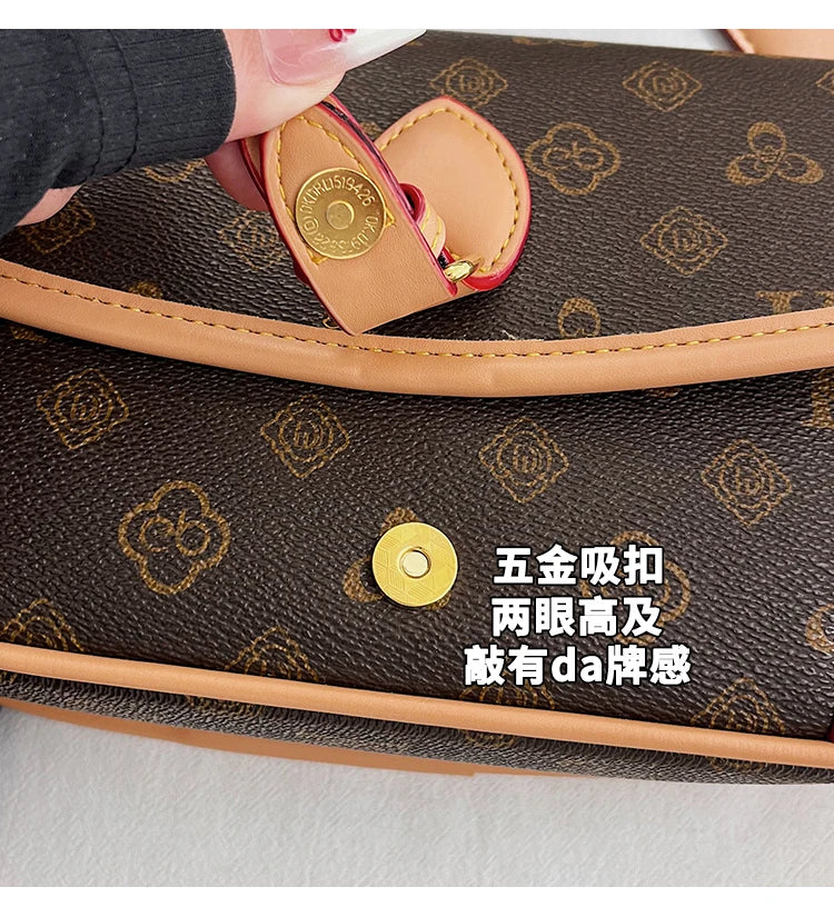 Luxury Ladies Shoulder Bag Premium Leather Crossbody Handbags Designer Tote Messenger Purse Classic Elegant Brand