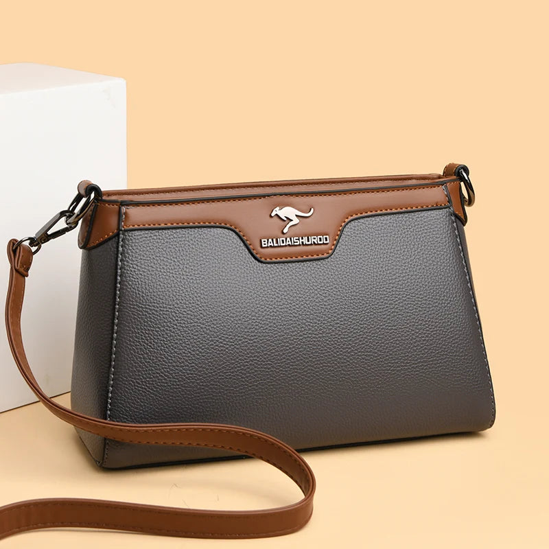 Luxury Designer Women's One Shoulder Crossbody Bag 2023 New 2 Straps Women's Handbag Wallet High Quality Leather Shoulder Bag