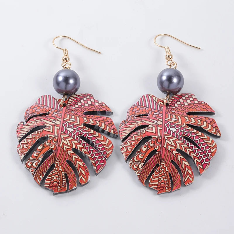 Hawaiian Acrylic Australia Designer Earrings Earring Accessories African Polynesian Jewelry Earring Women's Earrings for Women