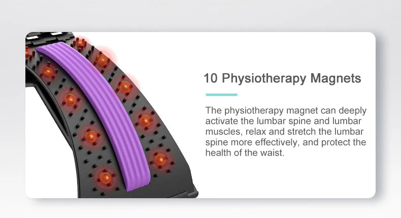 Back Stretcher Multi-Level Adjustable Massager Waist Neck Fitness Lumbar Cervical Spine Cervical Spine Support Massager Lying