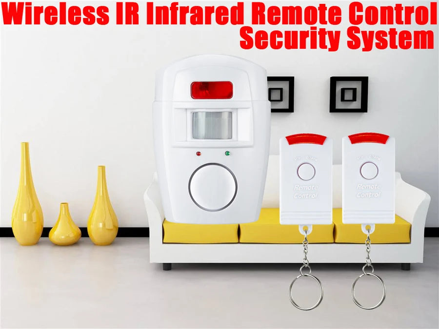 Home Smart Wireless Home Security PIR Alert Infrared Sensor Alarm system Anti-theft Motion Detector Alarm 105DB Siren