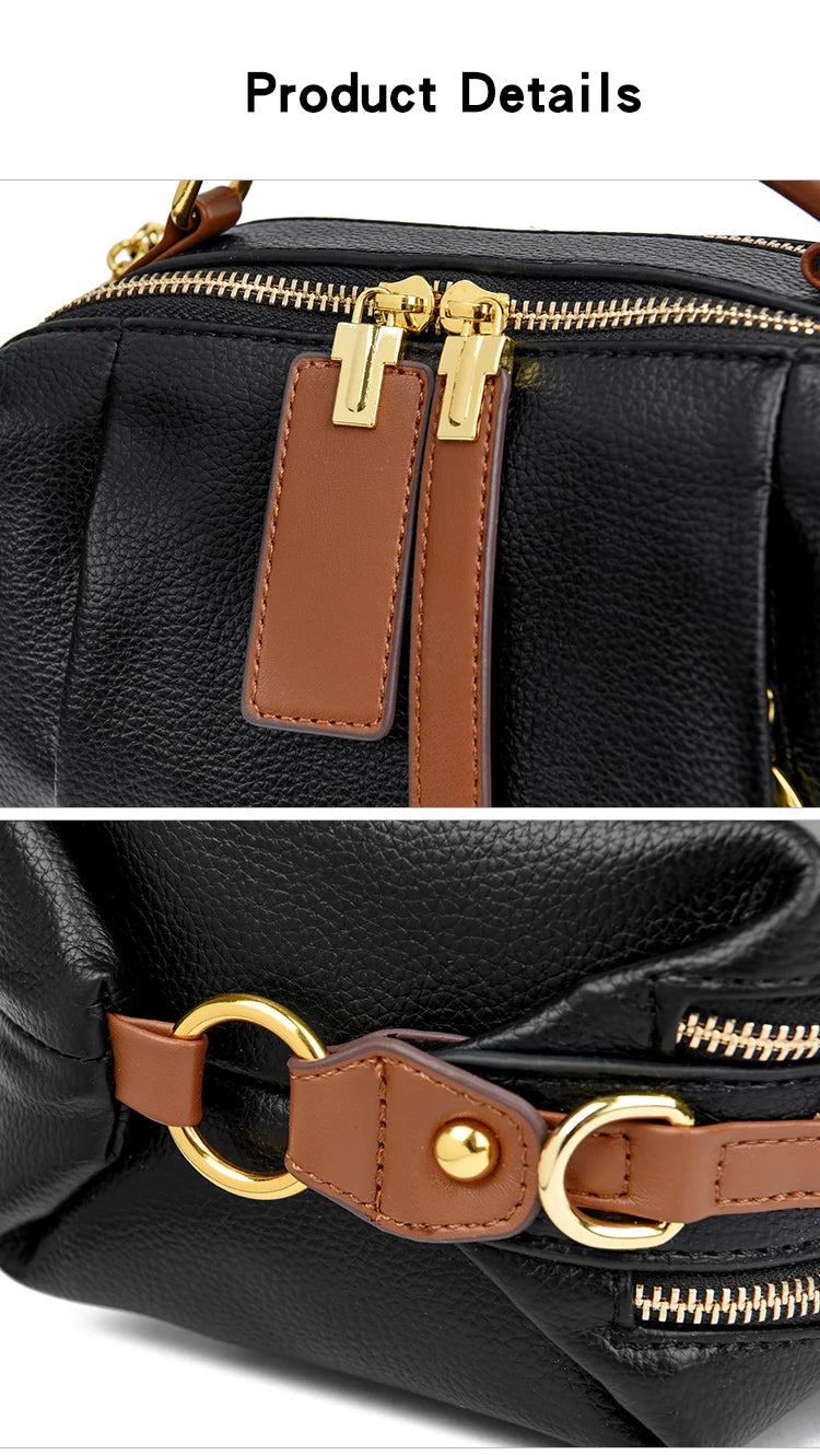 Luxury Designer Leather Shoulder Crossbody Bags for Women 2025 High Quality Ladies Fashion Handbags Female Messenger Sac A Main