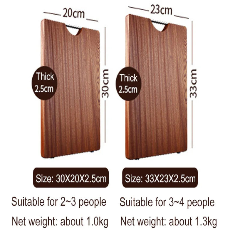 Ebony Household Chopping Board Antibacterial And Mildew-Proof Household Solid Wood Chopping Board Kitchen Special Double-Sided