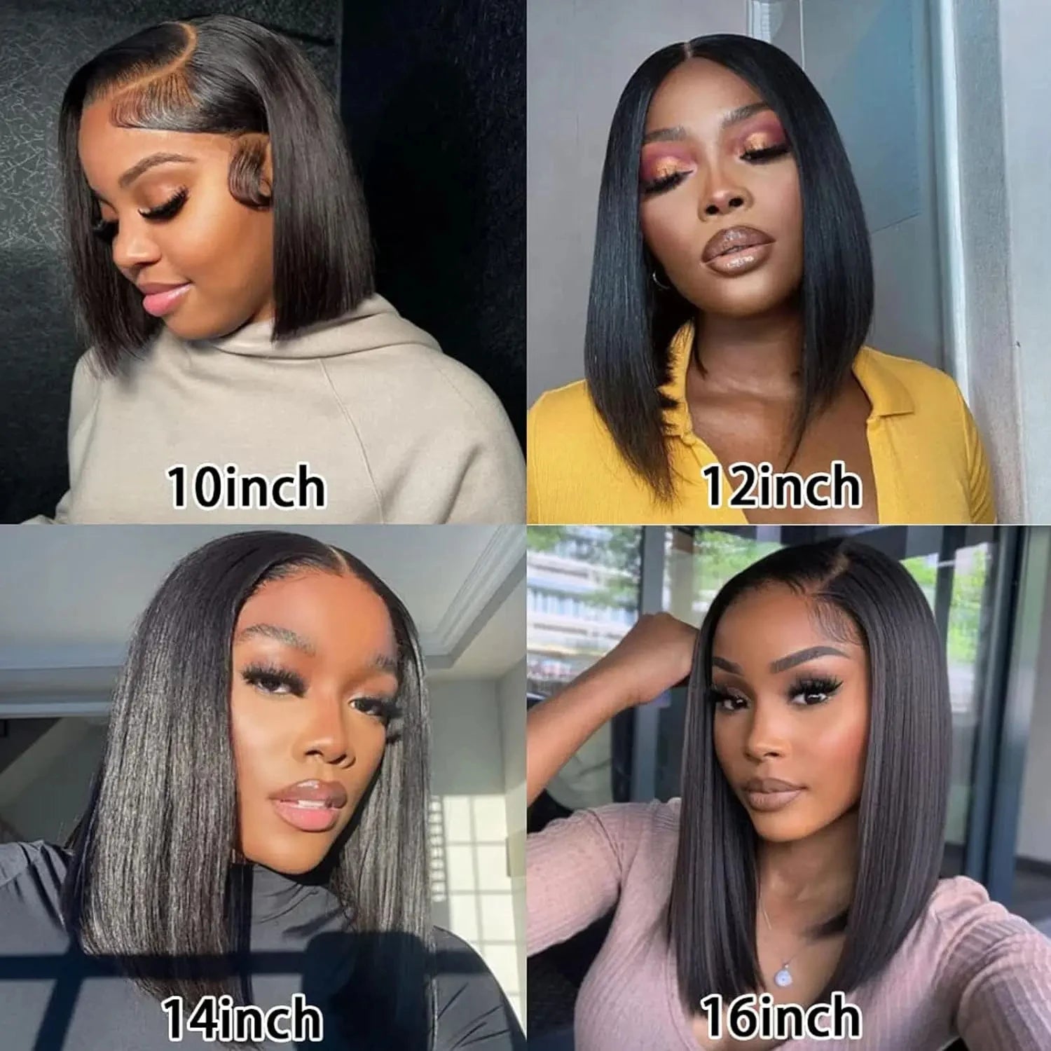 Short Human Hair Wigs Bob Wig 13x4 Lace Front Human Hair Wigs For Women Wig 200Density HD Human Huamn Hair Lace Front Wig