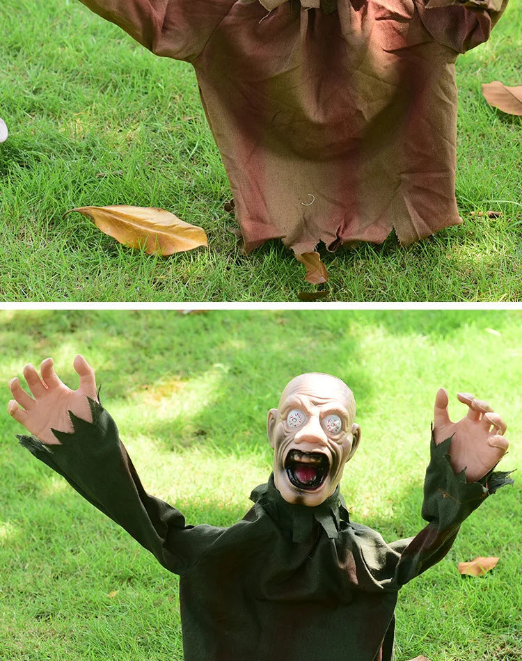 Halloween Horror Decoration Swing Ghost Amazon's New Best-selling Voice-controlled Decoration Scary Prop