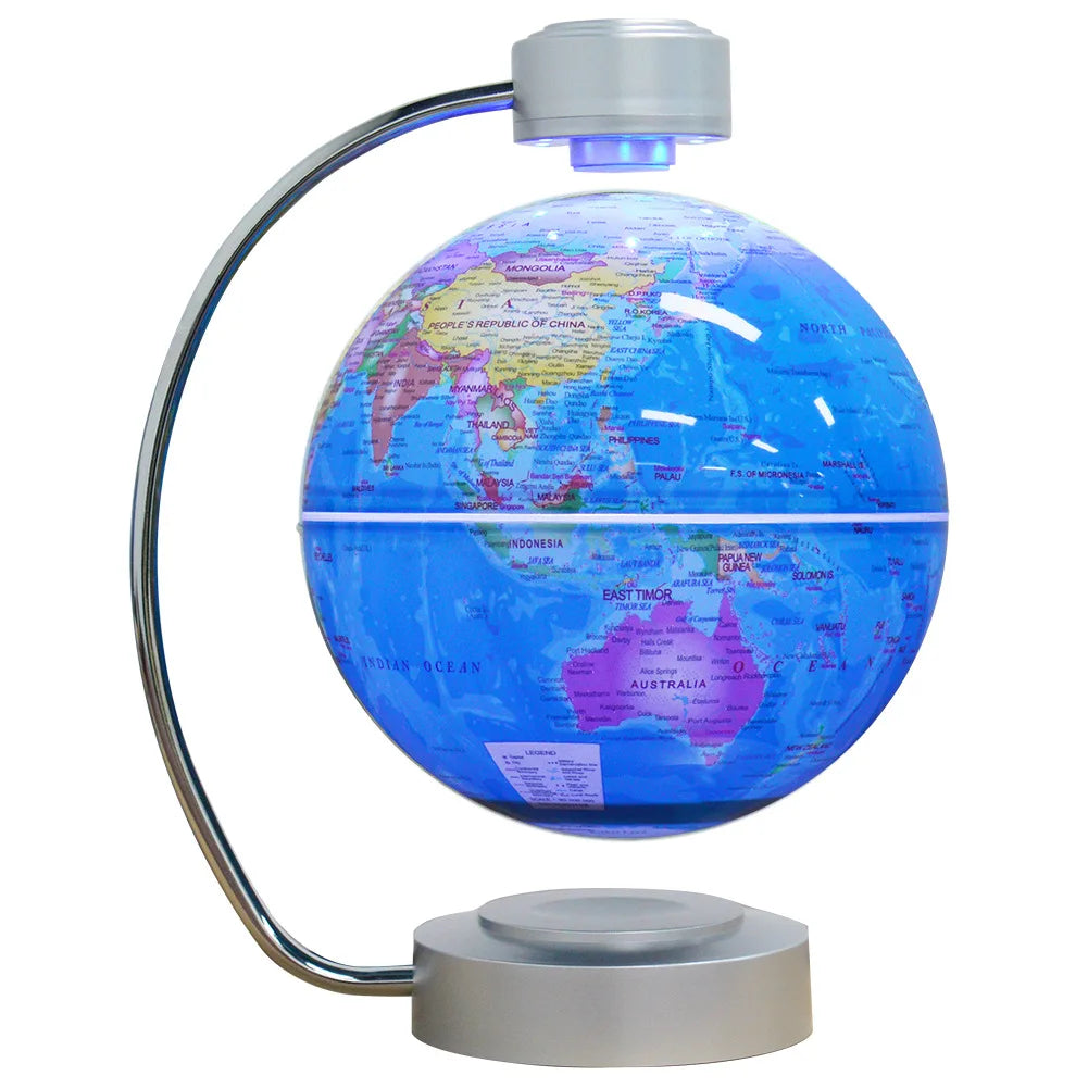 High-tech 8 Inch Magnetic Levitation Globe With LED Light Electronic Floating Globe for Child Home Bedroom decor Christmas gifts