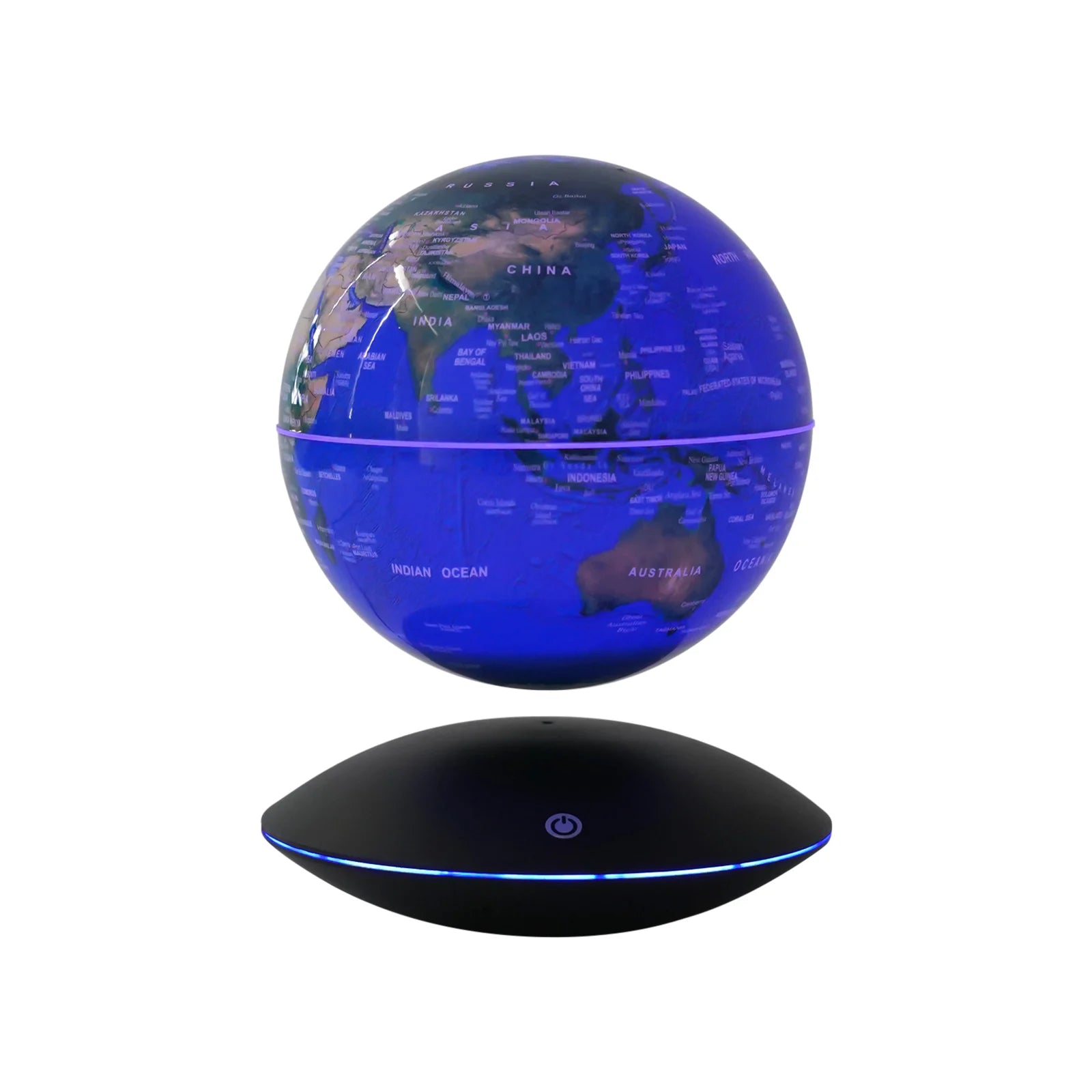 6 Inch Suspended Luminous Rotation Office Decoration Magnetic Levitation Globe Automatic Rotation of 360 Degrees Novelty Gift