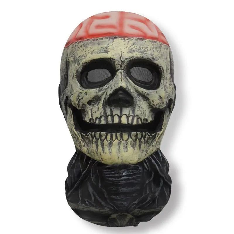 Halloween Ghost Face 3D Mask Balaclava Full Face Elastic Mesh Breathable Skull Headcovers Horror Party Halloween Cosplay Props