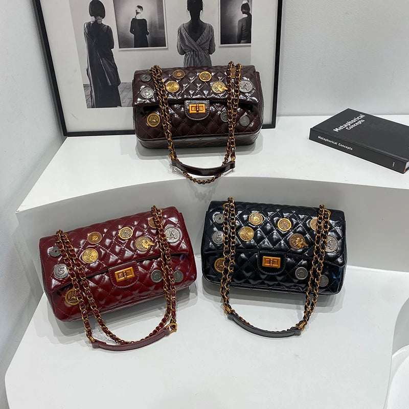 Luxury Hand Bags Shoulder Bag for Women Premium Leather Elegant Look with Inner Organization and Durability