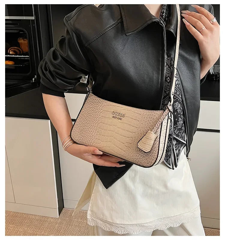 Luxury-Look 2025 Underarm Bag, Detachable Strap, Large Capacity Shoulder/Handheld, Fashionable