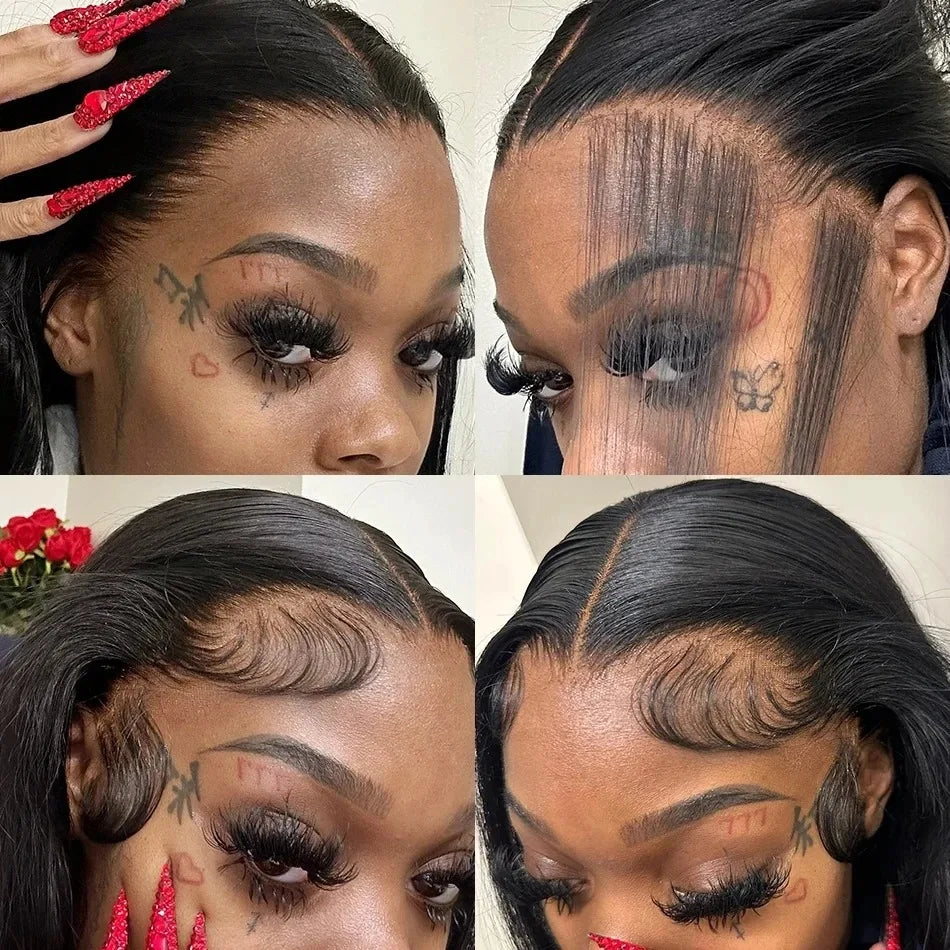 Mossily Straight Lace Front Wigs Hd Lace Wig 13x6 Human Hair Wigs For Women Pre Plucked Brazilian 40 nch 13x4 Lace Frontal Wig