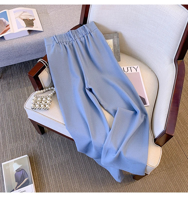 Women's clothing 2025 summer new style small suit tassel jacket and fashionable casual pants two-piece set for women