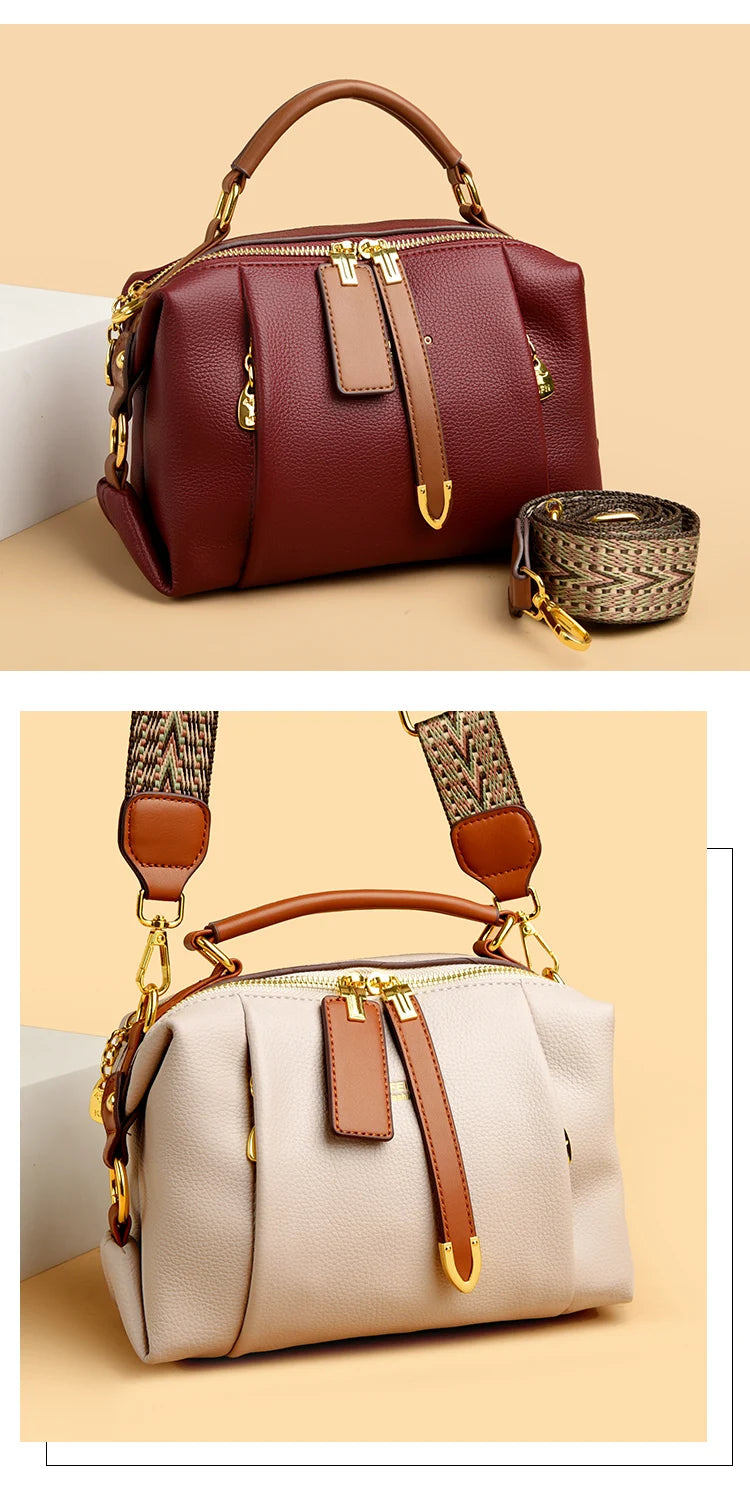 Luxury Designer Leather Shoulder Crossbody Bags for Women 2025 High Quality Ladies Fashion Handbags Female Messenger Sac A Main