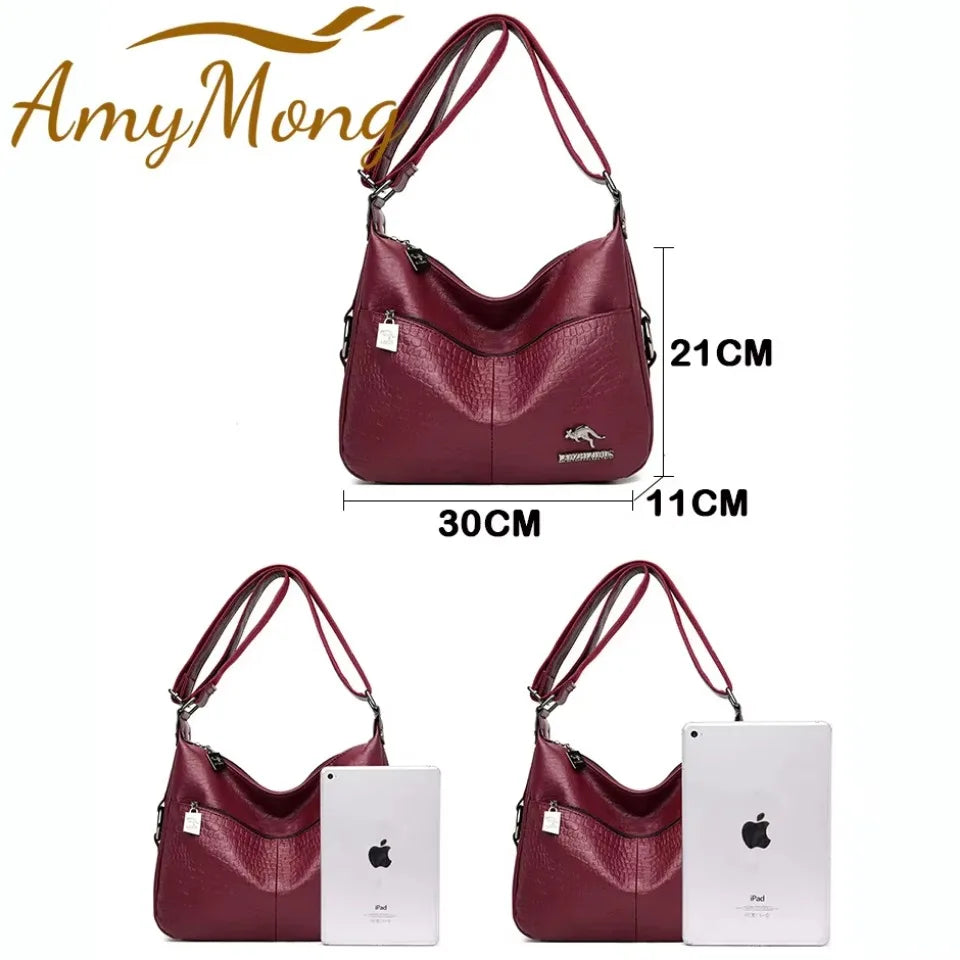 Luxury Designer Handbag Purses High Quality Leather Crossbody Messenger Bags for Women New Shoulder Bags Ladies Sac A Mian