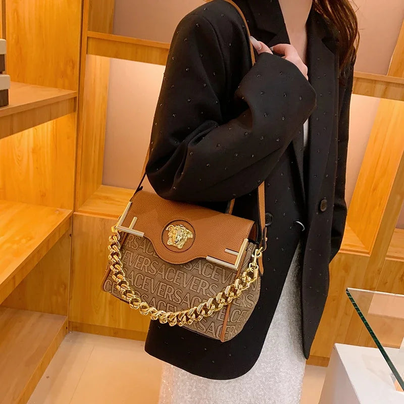 Luxury Brand Famous Designer Women Handbag Leather Shoulder Bag Crossbody Elegant Durable Accessory