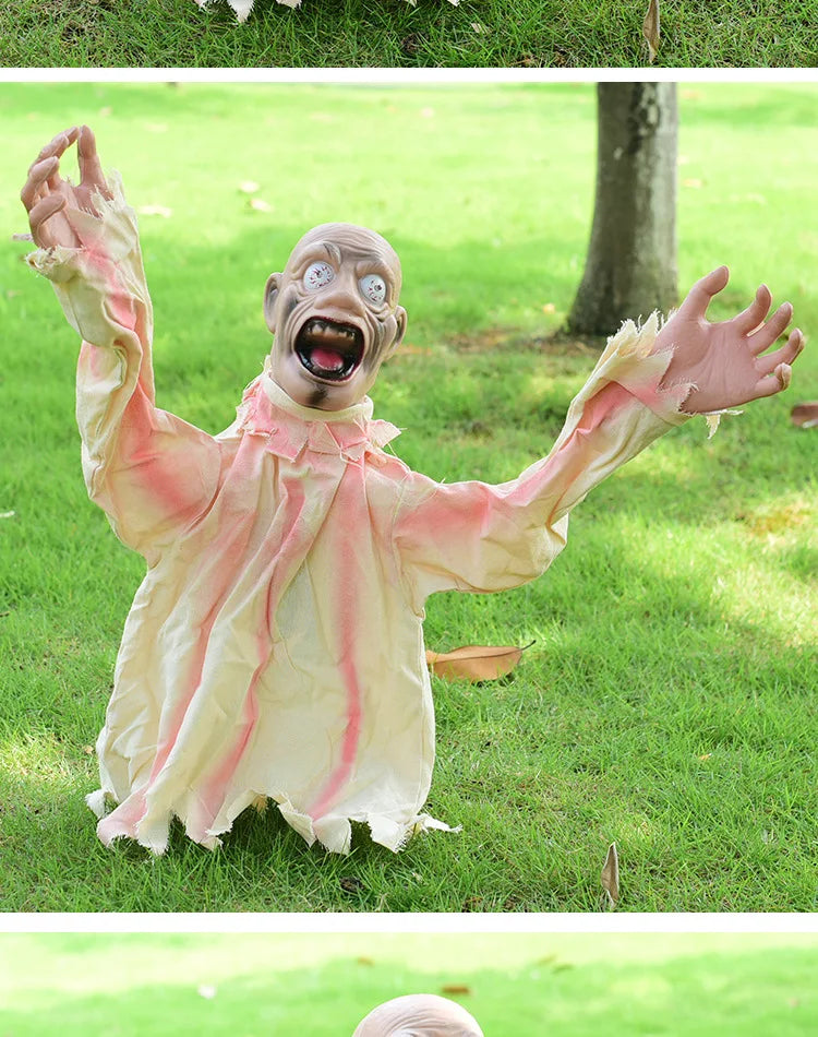 Halloween Horror Decoration Swing Ghost Amazon's New Best-selling Voice-controlled Decoration Scary Prop