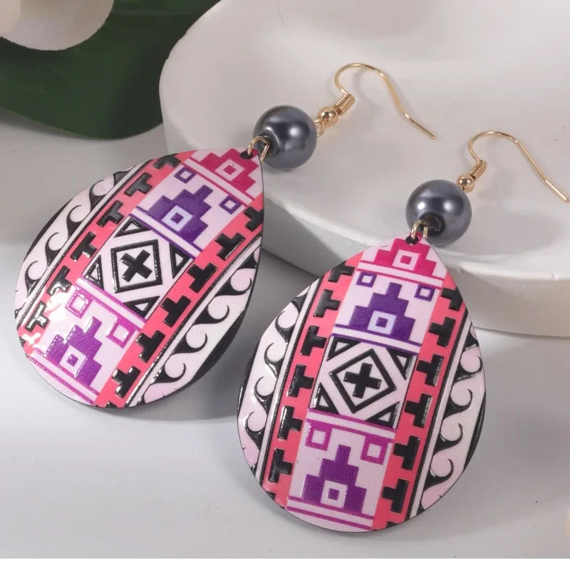 Hawaiian Acrylic Australia Designer Earrings Earring Accessories African Polynesian Jewelry Earring Women's Earrings for Women