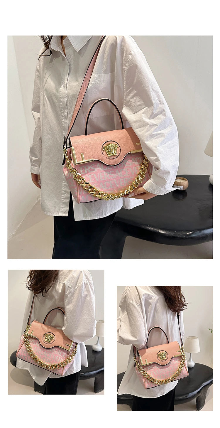 Luxury Brand Famous Designer Women Handbag Leather Shoulder Bag Crossbody Elegant Durable Accessory