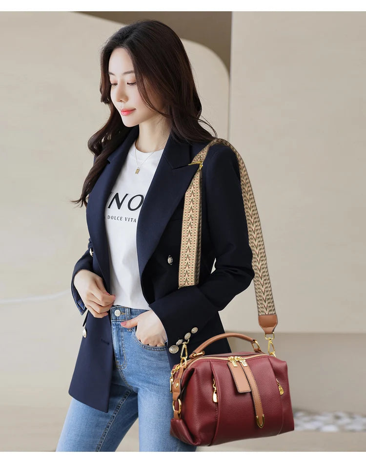 Luxury Designer Leather Shoulder Crossbody Bags for Women 2025 High Quality Ladies Fashion Handbags Female Messenger Sac A Main