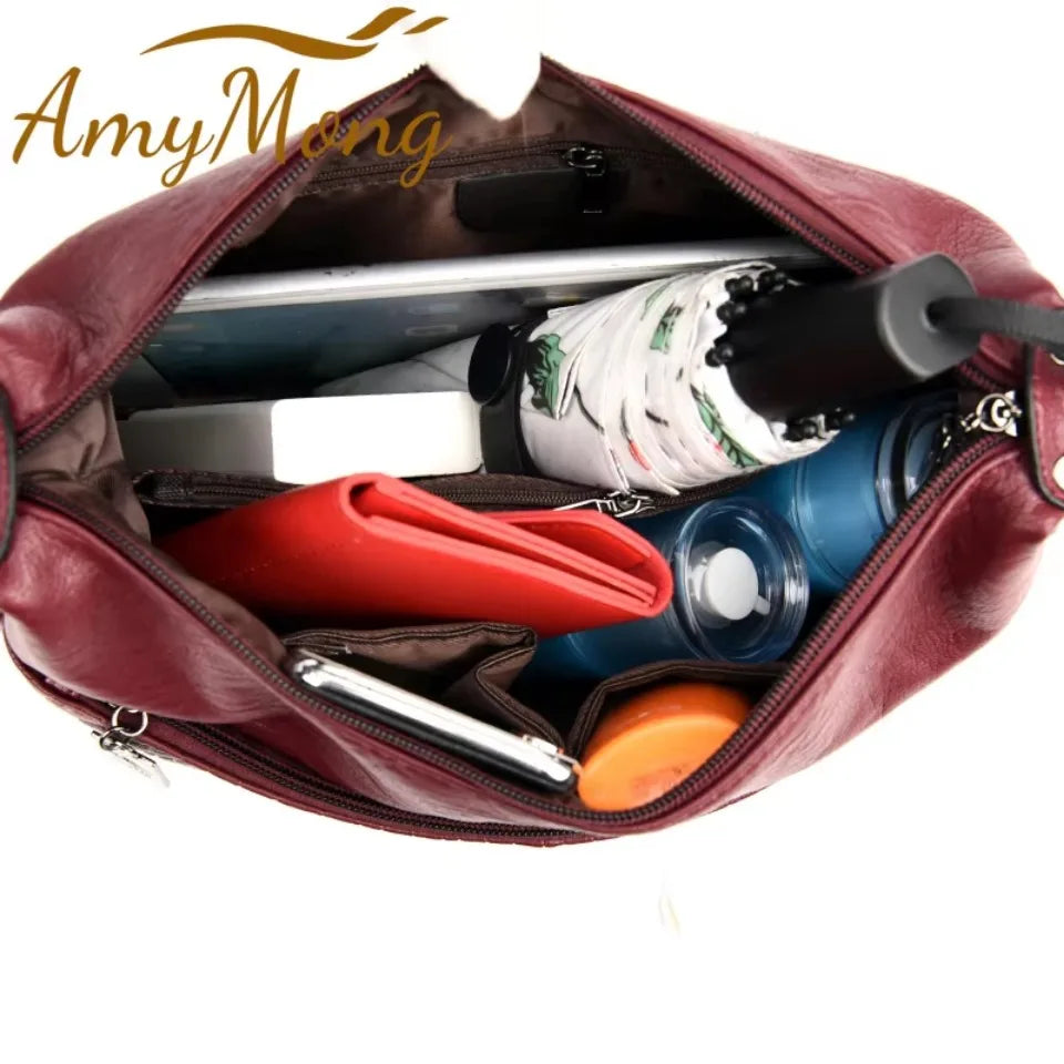 Luxury Designer Handbag Purses High Quality Leather Crossbody Messenger Bags for Women New Shoulder Bags Ladies Sac A Mian