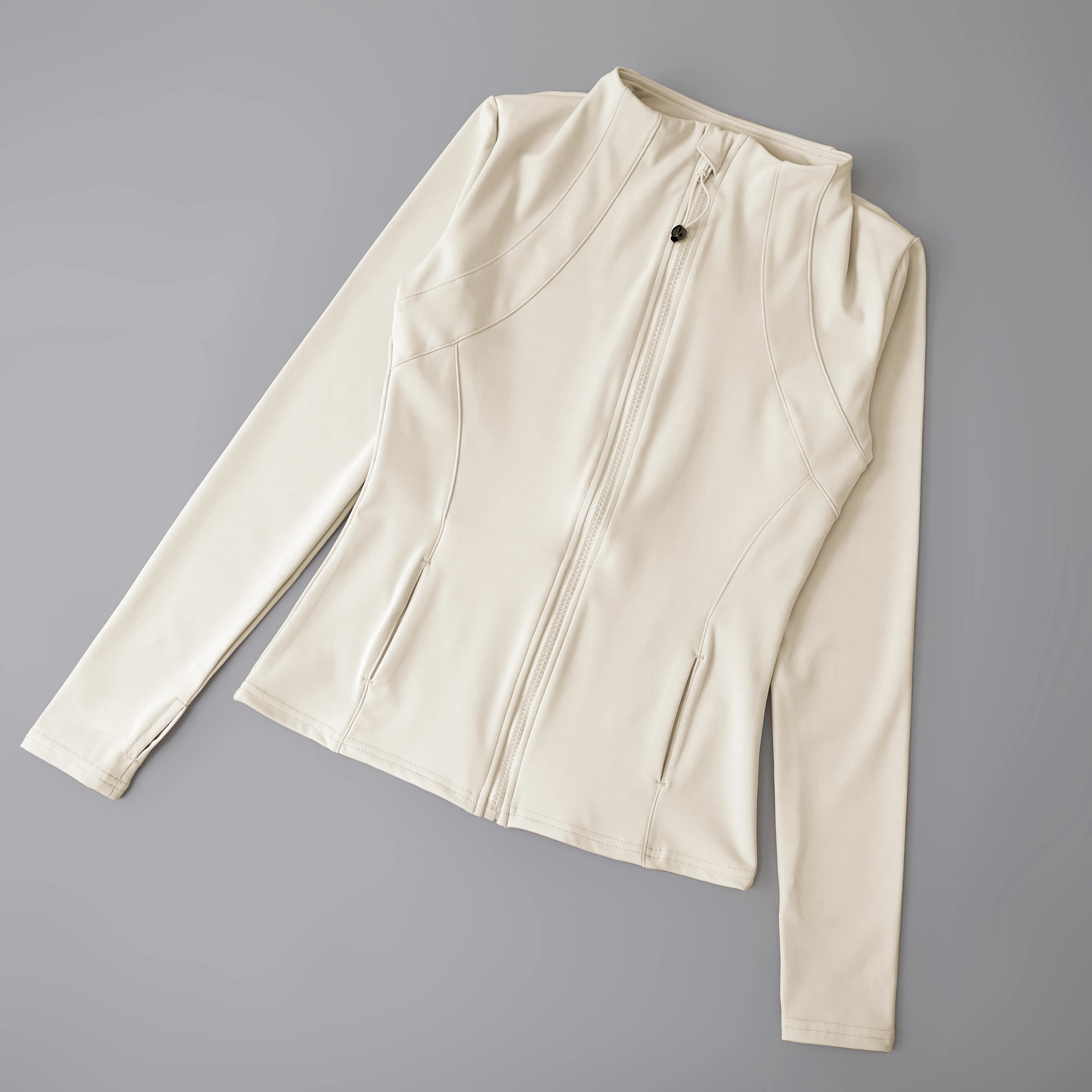 Women's Slim Fit Long Sleeve Sports Coat Yoga Shirt Breathable Fitness Top Pilates Thin Fast Running Clothing